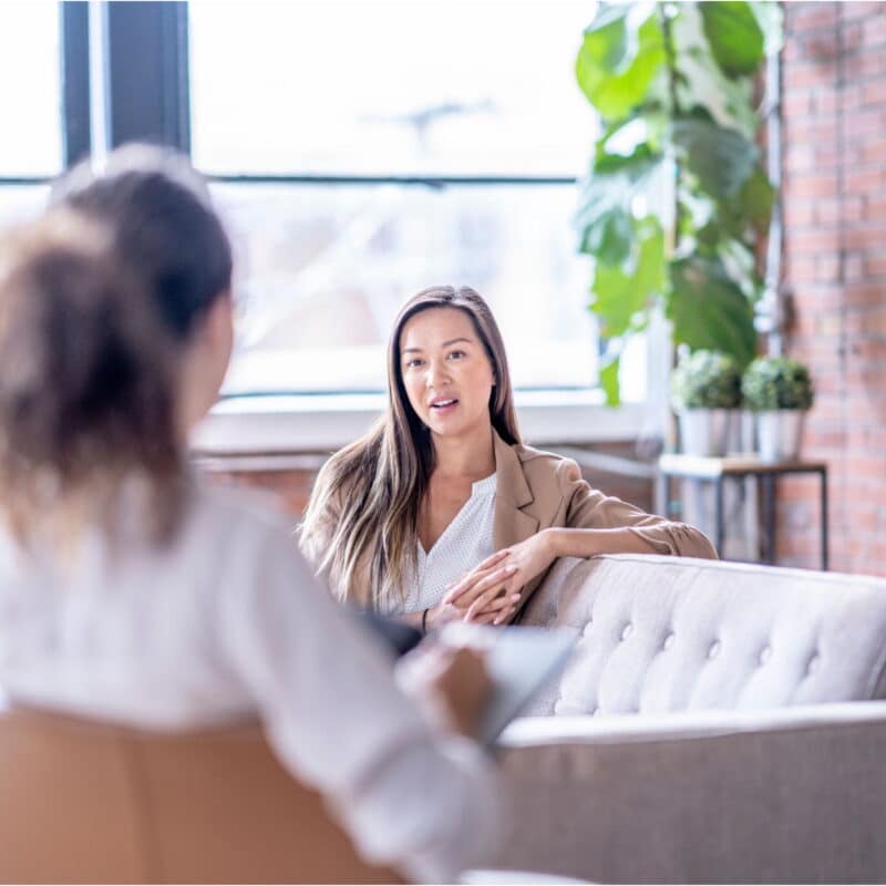 woman with quiet BPD during therapy in Atlanta